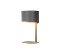 Lucide Knulle Single Light Table Lamp In Grey Finish