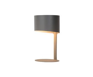 Lucide Knulle Single Light Table Lamp In Grey Finish