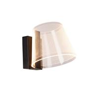 Lucide Korgis LED Flush Bathroom Wall Light - Transparent