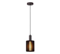 Lucide Lambres Pendant Light Diameter 15Cm 1Xe27 - Black