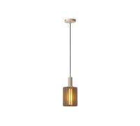 Lucide Lambres Single Light Ceiling Pendant - Cream