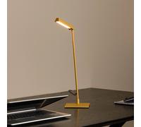 Lucide Lavale LED table lamp, ochre yellow, dimmable, height 42 cm