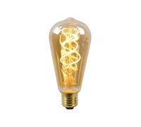 Lucide LED Bulb - Filament Bulb - Ø 6,4 cm - LED Dim. - 1x5W 2200K - Amber