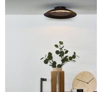 Lucide LED ceiling light Foskal in black, Ø 34.5 cm