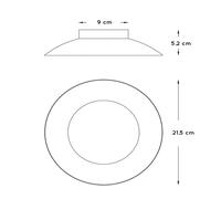 Lucide Foskal LED Flush Ceiling Fitting In White Finish