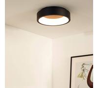 Lucide Talowe 30 Halo LED Flush Ceiling Light - Black