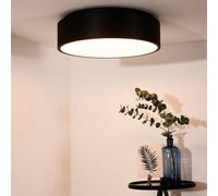 Lucide Talowe 45 Halo LED Flush Ceiling Fitting In Black Finish