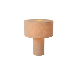 Lucide Leeroy Single Light Medium Table Lamp - Taupe