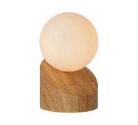 Lucide Len Modern Table Lamp 10Cm - 1Xg9 - Light Wood