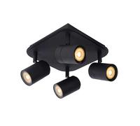 Lucide Lennert 4 Light LED Spotlight Plate - Black