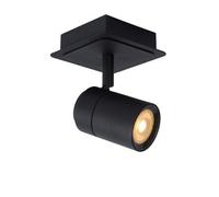 Lucide Lennert Modern Ceiling Spotlight Bathroom - Led Dim. - Gu10 - 1X5W 3000K - Ip44 - Black