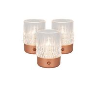 Lucide Lily Rechargeable Table Lamp Battery Pack Diameter 8Cm Led Dim To Warm 2700K/3000K - Copper - Set Of 3