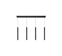 Lucide Lorenz 4 Light LED Bar Ceiling Pendant in Black Finish