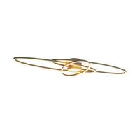 Lucide Lucide Galactica - Flush Ceiling Light - Led Dim. - Cct - 1X60W 2700K/4000K - Taupe