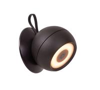 Lucide 'LUNEX' Dimmable Stylish Modern Outdoor Decorative LED Wall Light in Black Lucide Black
