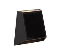 Lucide Luton Wall Light Outdoor- Solar - Led Dim. 2850K/3150K Ip54 - Day/night Sensor - Black