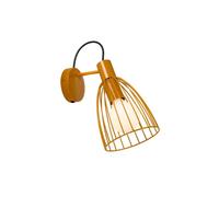 Lucide Macarons Single Light Wall Fitting In Yellow Finish