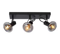 Lucide 'MADEE' Dimmable Stylish Rotatable Indoor Ceiling Spotlight Bar 3xE14 in Black Lucide Black