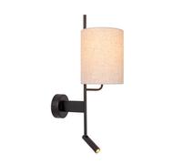 Lucide Magic Wall Light with Reading Light - Black