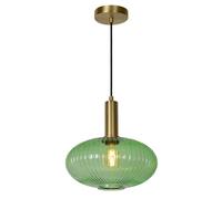 Lucide Maloto Retro Pendant Light 30Cm - 1Xe27 - Green