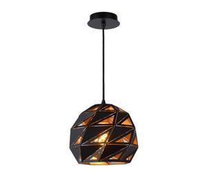 Lucide Malunga Modern Pendant Light 25Cm - 1Xe27 - Black