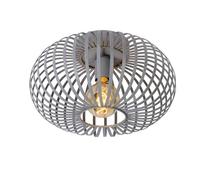 LUCIDE Manuela - Flush Ceiling Light - Ø 39,5 cm - 1xE27 - Grey