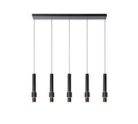 Lucide Margary Modern Pendant Light - Led Dim. - 5X4,2W 2700K - Black, Black