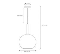 Lucide Marius pendant light, black, 1-bulb