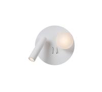 Lucide Matiz - Bedside Lamp - Led - 1X3,7W 3000K - With Usb Charging Point - White