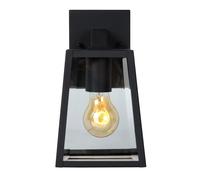 Lucide 'MATSLOT' Non Dimmable Stylish Outdoor Cottage Wall Lantern 1xE27 Lucide Black One Size