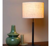 Lucide Maya Single Light Table Lamp In Cream Finish