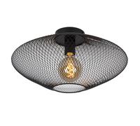 Lucide 'MESH' Dimmable Stylish Indoor Decorative Flush Ceiling Light 1xE27 in Black Lucide Black