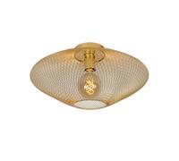 Lucide Mesh Flush Ceiling Light - Matt Gold