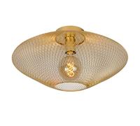 Lucide Mesh Flush Ceiling Light - Matt Gold