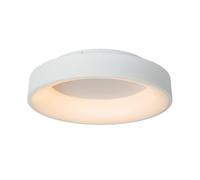 Lucide 'MIRAGE' Dimmable Stylish Indoor Decorative LED Flush Ceiling Light in White Lucide White