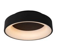 Lucide Mirage Modern Flush Ceiling Light - 38Cm - LED Dim. - 1X22W 2700K - Black, Black