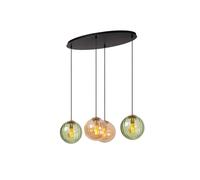 Lucide Monsaraz 4 Light Bar Ceiling Pendant In Green Finish