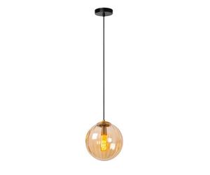 Lucide Monsaraz Retro Pendant Light 25Cm - 1Xe27 - Amber