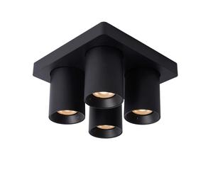 Lucide 'NIGEL' Dimmable Stylish Decorative Indoor LED Ceiling Spotlight GU10 in Black Lucide Black