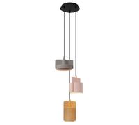 Lucide Ninja 3 Light Ceiling Pendant - Multi Coloured