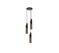 Lucide Orlando 3 Light Cascade Ceiling Pendant With Smoked Glass Shades