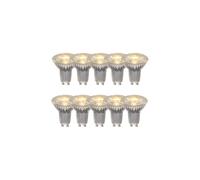 Lucide Pack of 10 Warm White 5W LED GU10 In White Finish