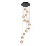 Lucide Premium Gisela Pendant Light 61Cm LED Dim. 2700K - Amber, Black