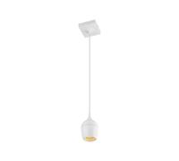 Lucide Preston Single Light Bathroom Ceiling Pendant In White Finish
