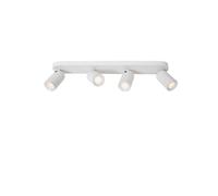 Lucide Punch downlight, 4-bulb, linear, white