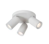 Lucide Punch 3 Light Spotlight Plate In White Finish
