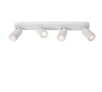 Lucide 'PUNCH' Dimmable Tiltable Adjustable Classic Ceiling Spotlight 4xGU10 in White Lucide White
