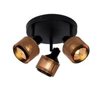 Lucide Rafa Classic Ceiling Spotlight - 35Cm - 3Xe14 - Black, Black