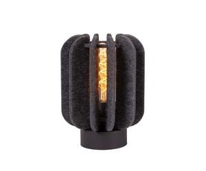 Lucide Rafal Single Light Table Lamp In Grey Finish