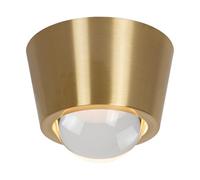 Lucide Rigon Flush Ceiling Light 9Cm Led 3000K - Matt Gold, Brass, Gold